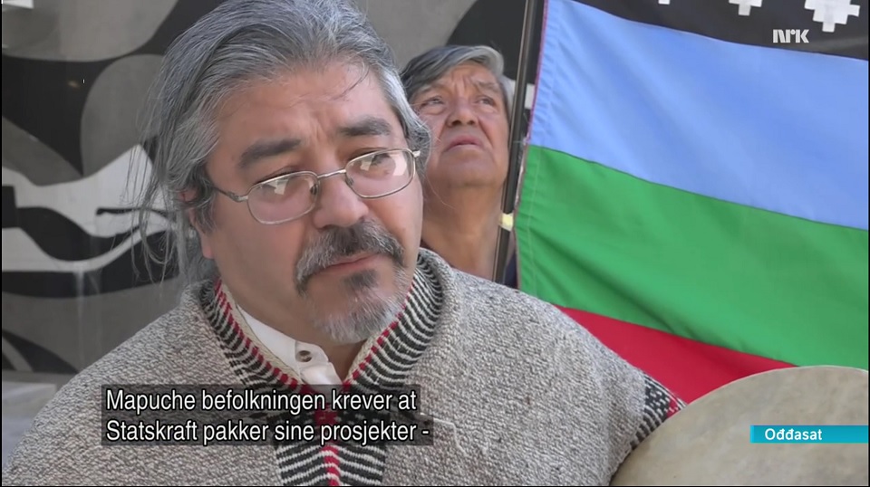 Mapuche-demo utanfor Statkraft